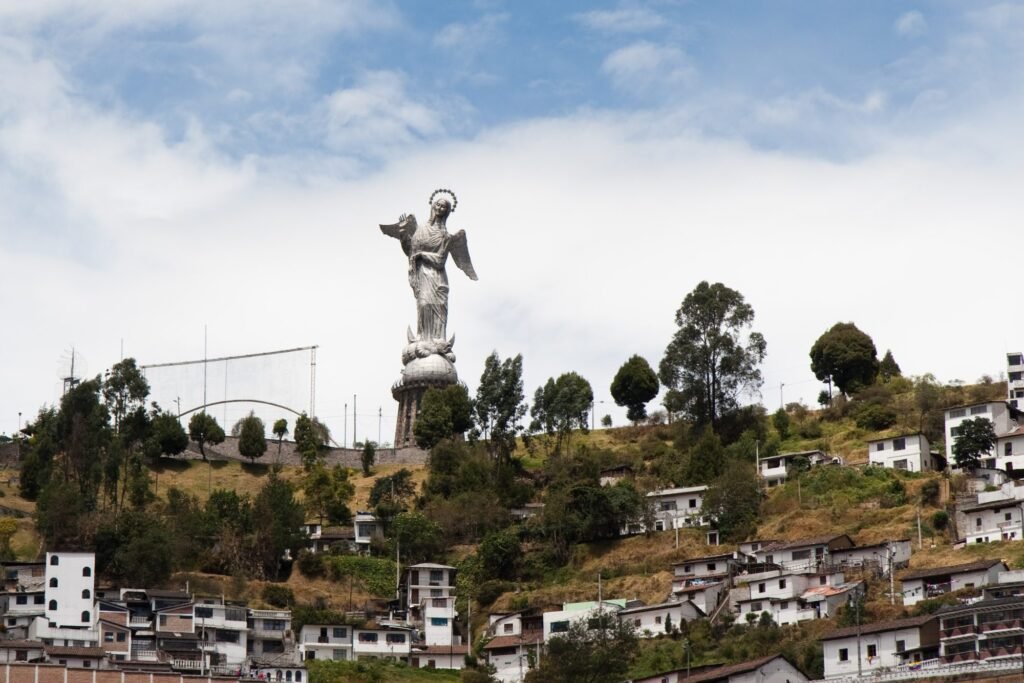 The Virgin of El Panecillo above Quito