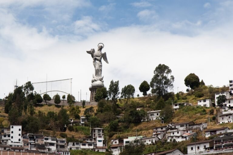 The Virgin of El Panecillo above Quito