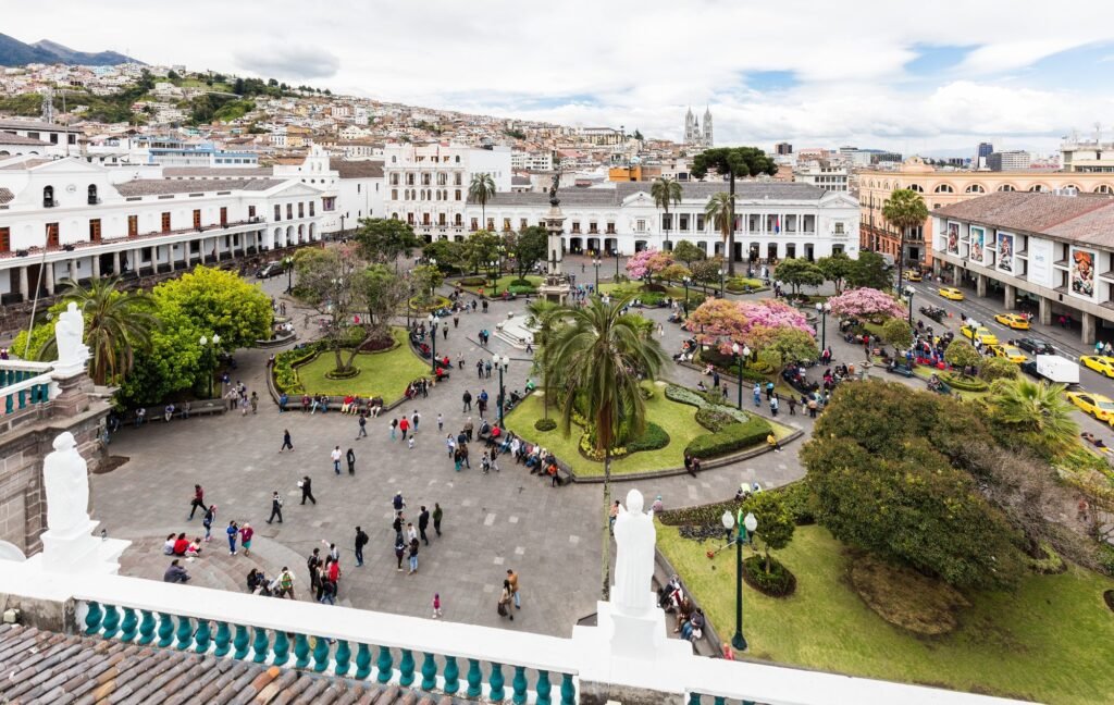 Plaza Grande, the main square of Quito's historic center