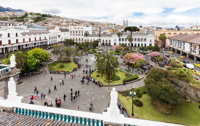Plaza Grande, the main square of Quito's historic center